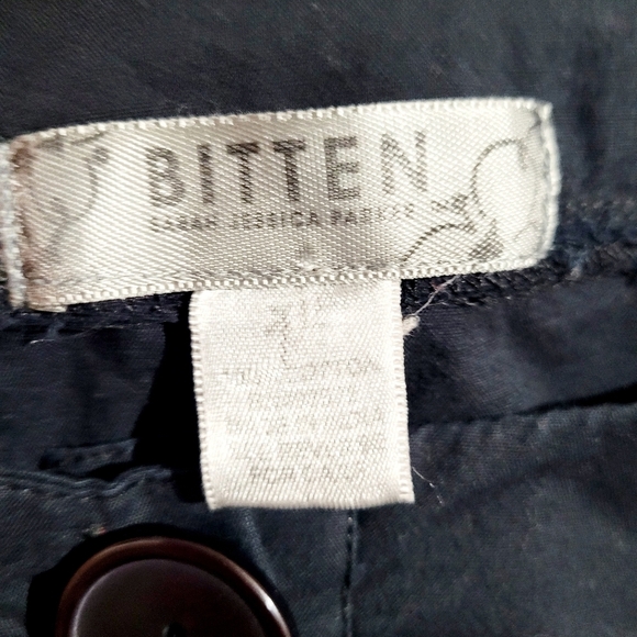 Bitten by Sarah Jessica Parker Black Tunic Dress 3/4 Sleeve Button Front Size XL - Picture 11 of 13